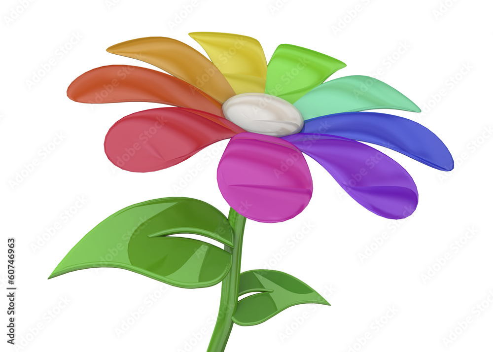 Colorful Flower - 3D
