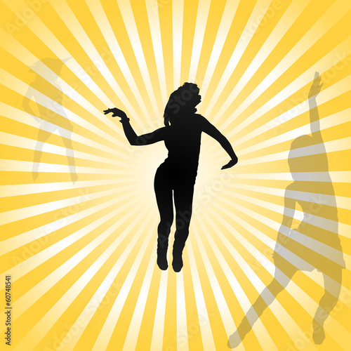 Go-go dancing girls vector