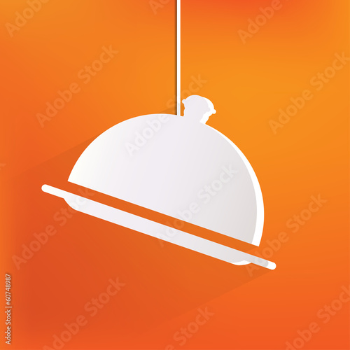 Restaurant cloche icon