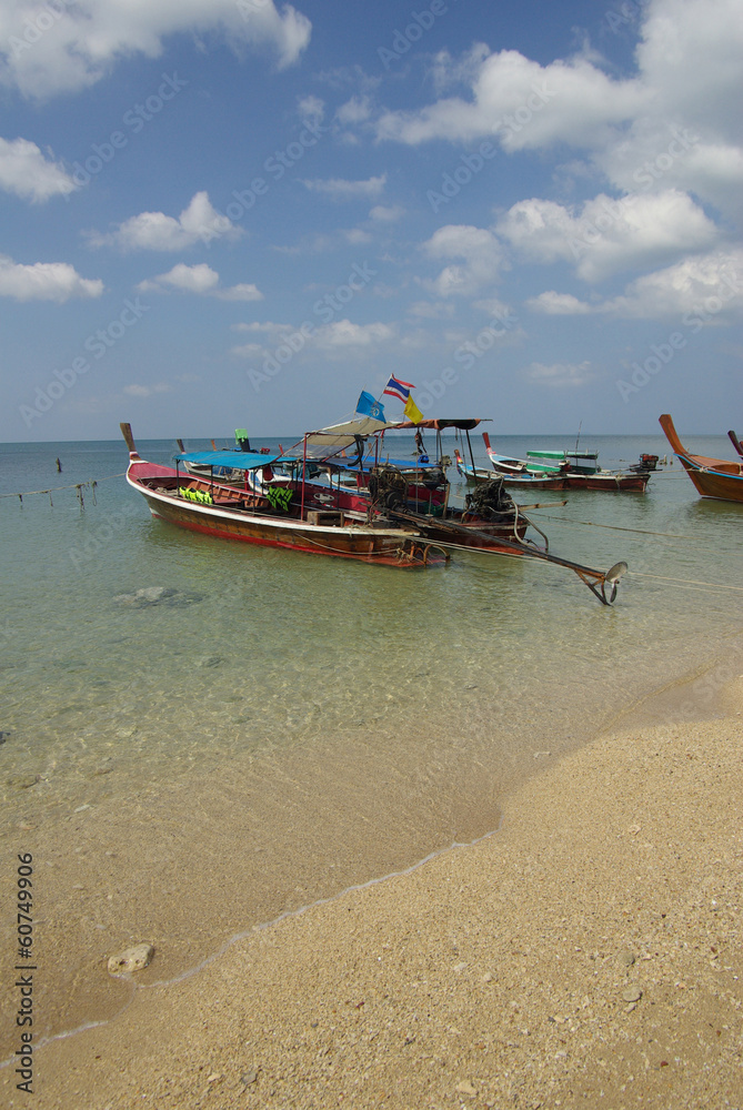 Traditional Thai boat on Ko Lanta, Thailand Traditional Thai boat on Ko Lanta, Thailand