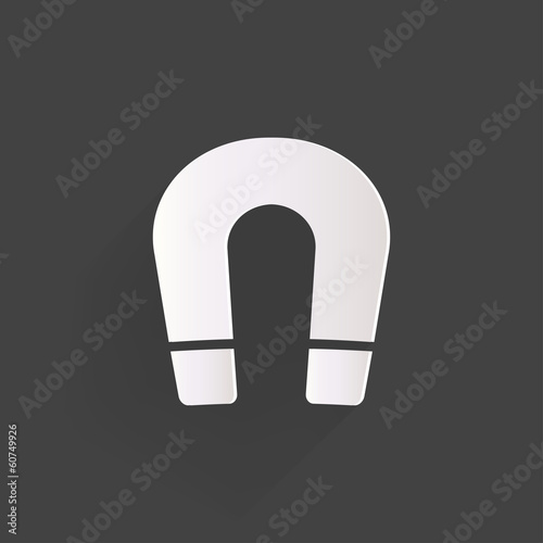 Magnet Symbol. Electromagnetism symbol