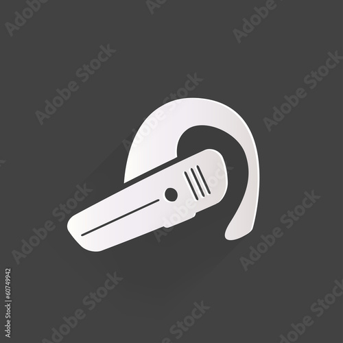Bluetooth Headset icon. Wireless connection