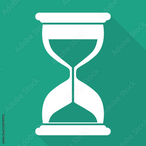 Sand clock icon. Glass timer symbol