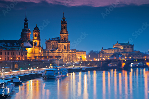 Winterabend in Dresden
