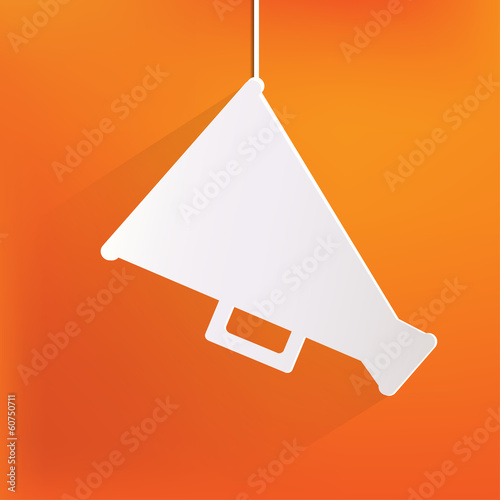 Megaphone, oudspeaker icon. Loud-hailer symbol