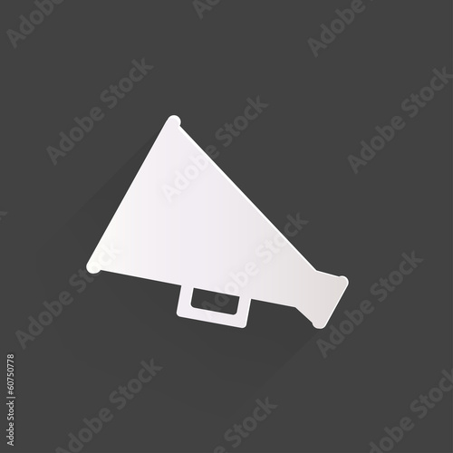 Megaphone, oudspeaker icon. Loud-hailer symbol