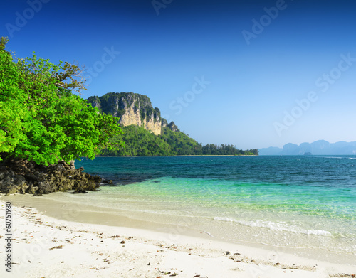 Clear water and blue sky