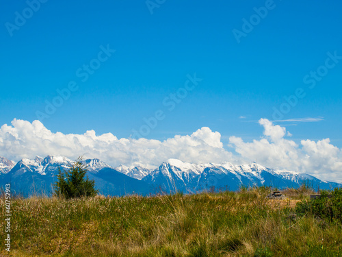 Mountain View from the National Bison Refuge in Montana USA