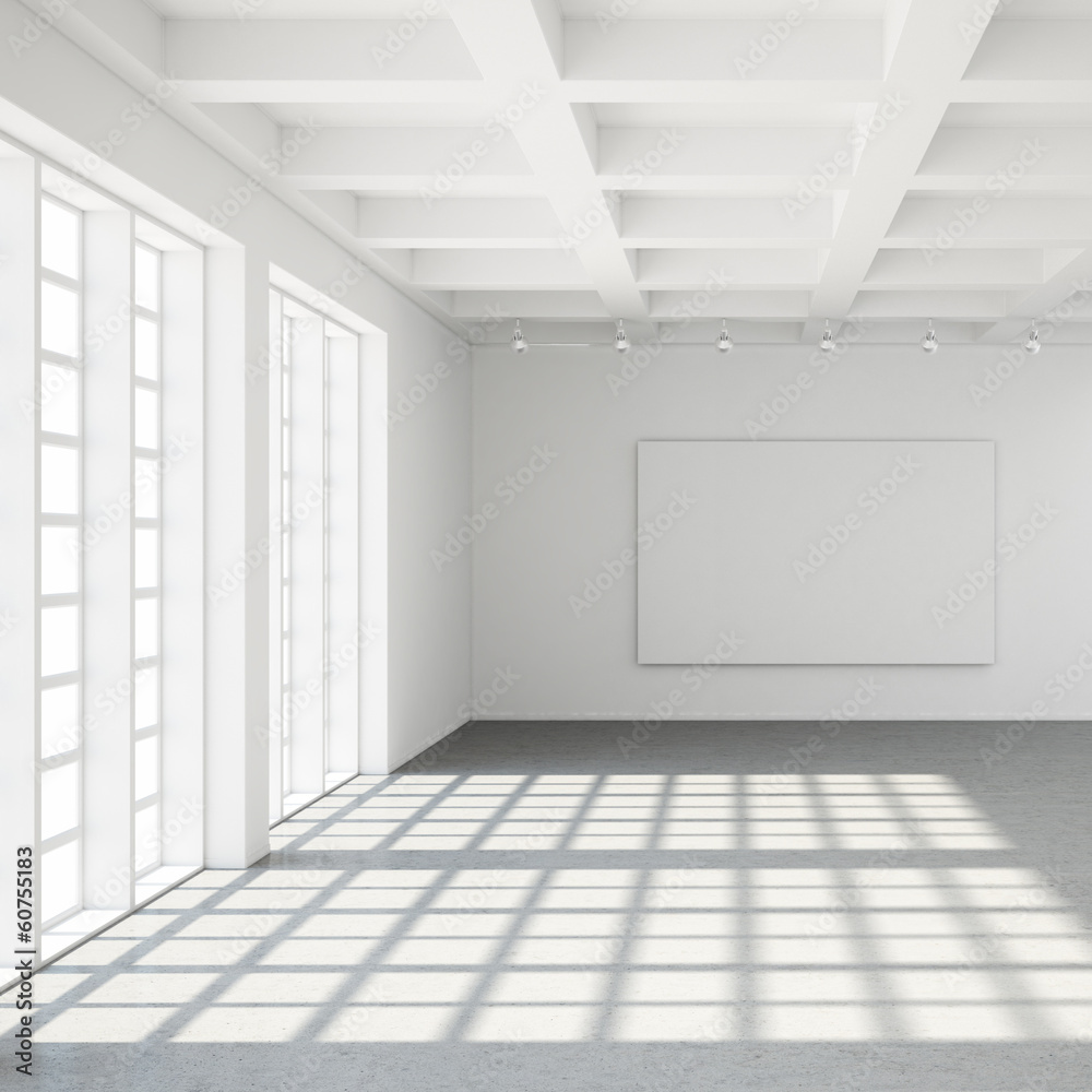Fototapeta premium Empty modern loft