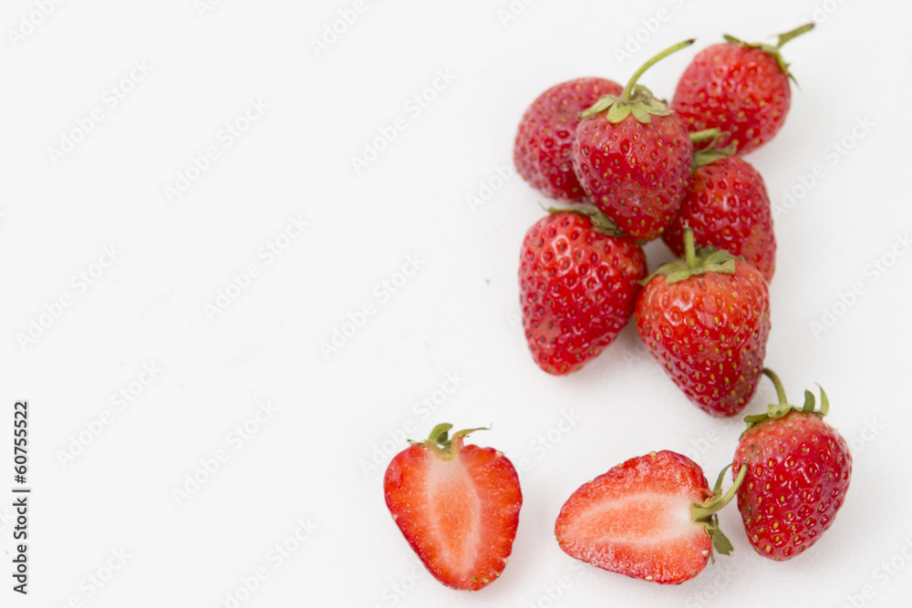 Strawberry in Nature Farm. Strawberry in Nature Farm.