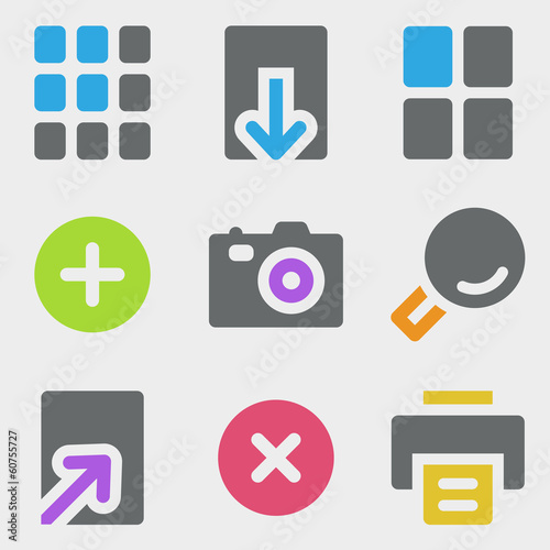 Image viewer web icons color icons photo