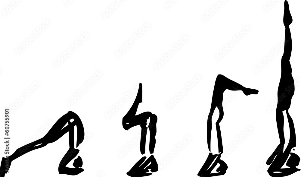 Yoga pose sequence Salamba Sirsasana headstand Yoga pose sequence Salamba Sirsasana headstand