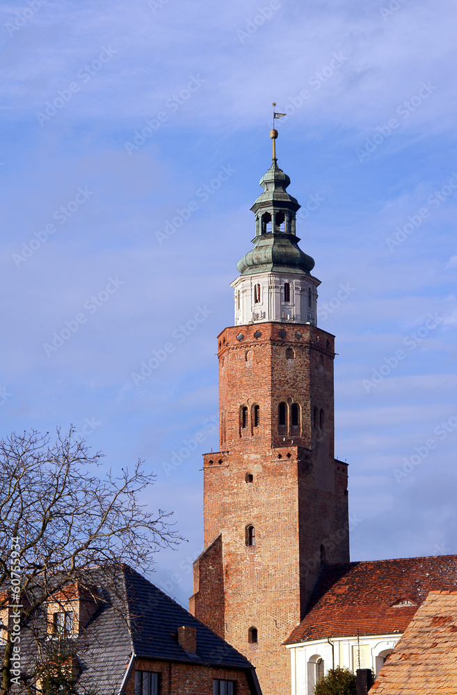 Tower of the parish church, Wschowa.