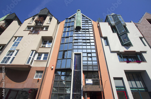 Modern houses at Saal Lane, Frankfurt