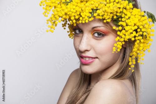 Bild auf Leinwand mimosa festa della donna 8 marzo