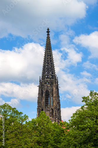 Tower of St. Lamberti church in Munster, Germany