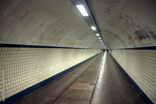 Pedestrian tunnel in Antwerp, Belgium