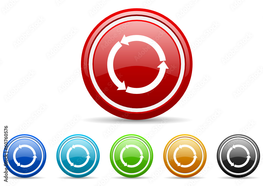 refresh icon vector set refresh icon vector set