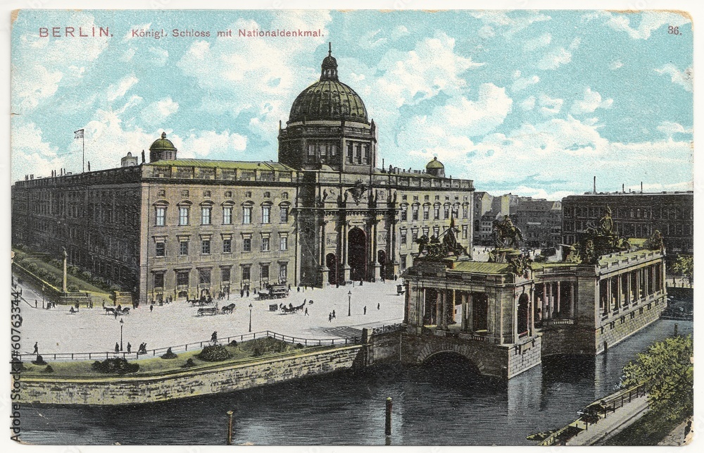 Berliner Schloss mit Nationaldenkmal 1908