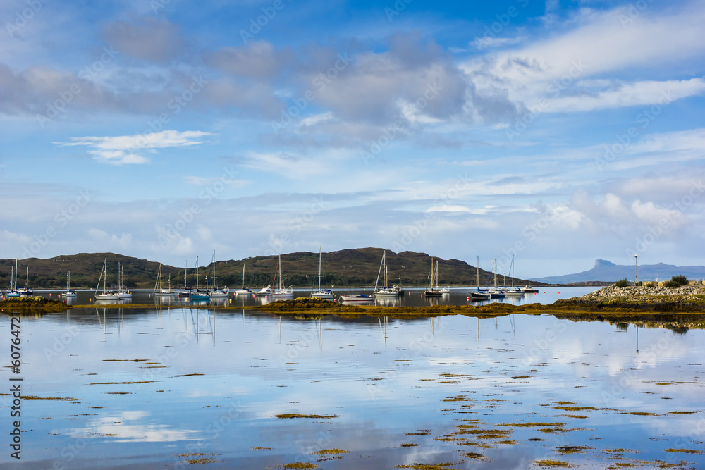 Fototapeta premium Seascape, Arisaig marina, Locharbar, Scotland