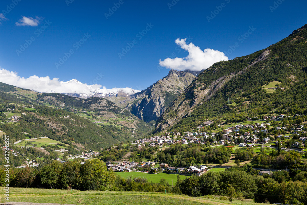 Monte Bianco visto dalla Valpelline, Valle D'Aosta