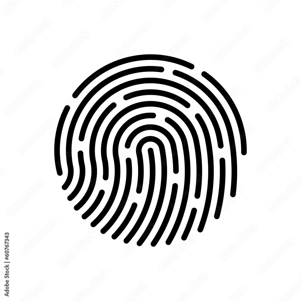 Vector fingerprint. Vector Illustration Vector fingerprint. Vector Illustration