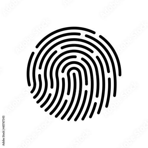 Vector fingerprint. Vector Illustration