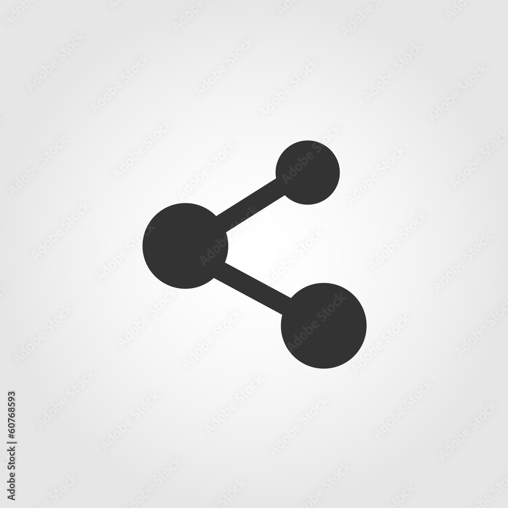 Share icon, flat design Share icon, flat design