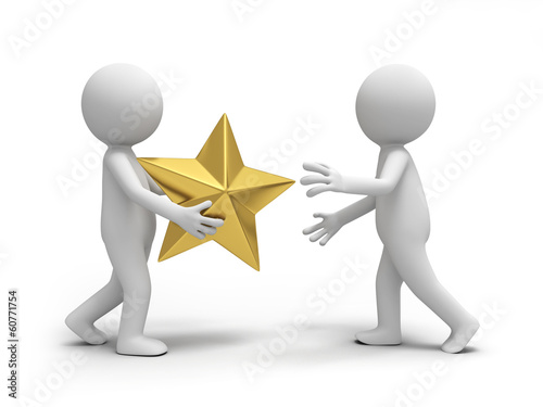 A  3d  people pass a gold crown to others