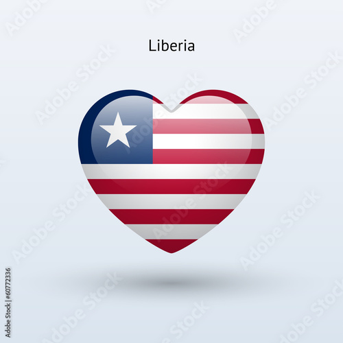 Love Liberia symbol. Heart flag icon. Free Download Love Liberia symbol. Heart flag icon. - GFXLoad