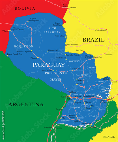 Paraguay map
