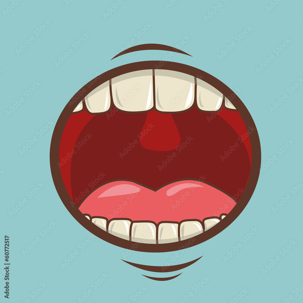 Obraz premium mouth design