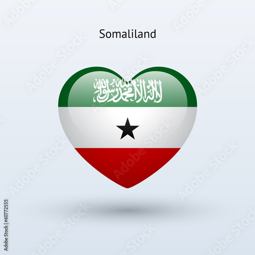 Free Download Love Somaliland symbol. Heart flag icon. - GFXLoad