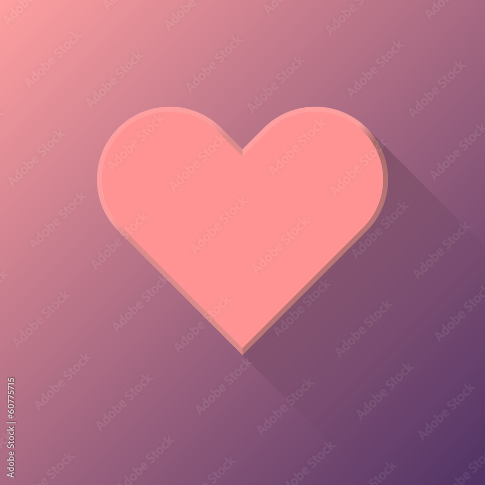 Pink Abstract Heart Sign