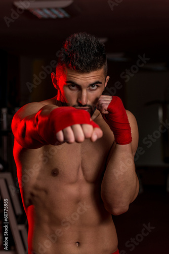 Young Fighter Is Giving A Finishing Punch © Jale Ibrak