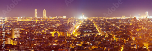 night panorama of city #60776776