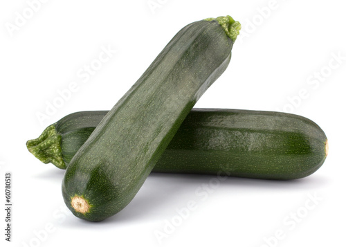 Fresh vegetable zucchini isolated on white background 