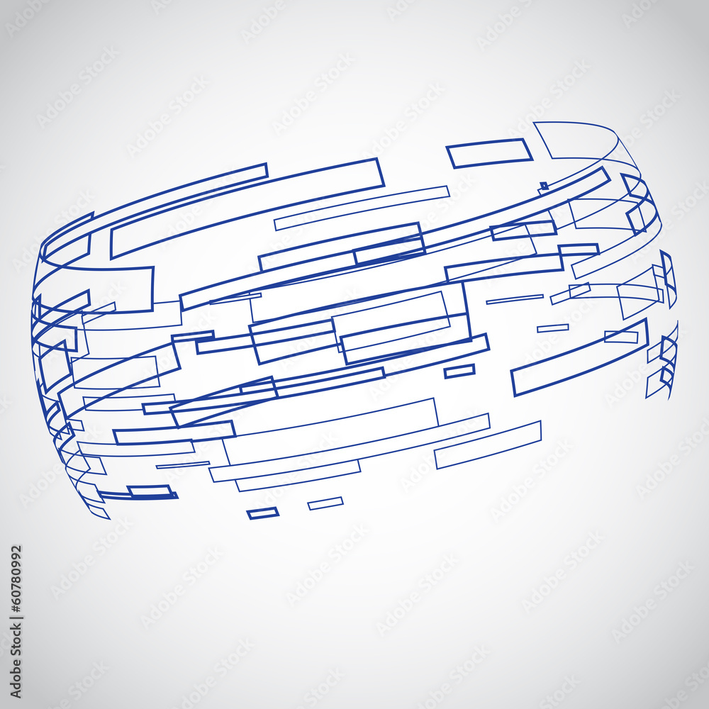 Virtual technology circle with space for your business message Virtual technology circle with space for your business message
