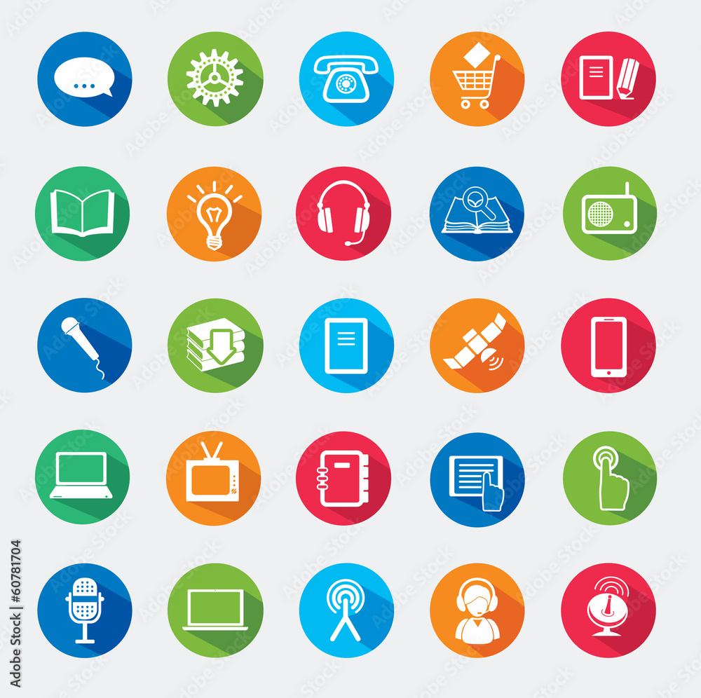 Set of web icons. Set of web icons.
