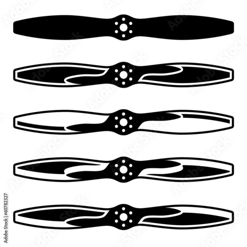 vector airplane propeller symbols photo