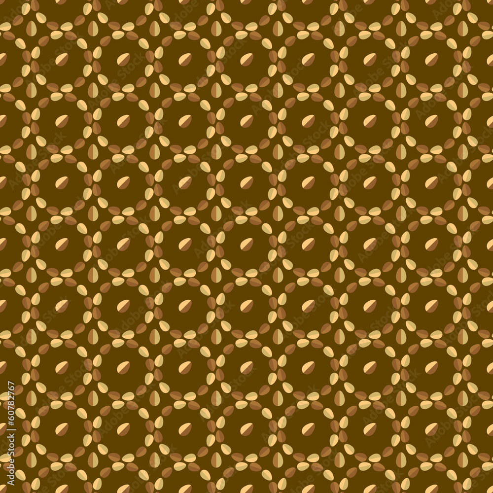 Vector pattern made with little eggs shapes
