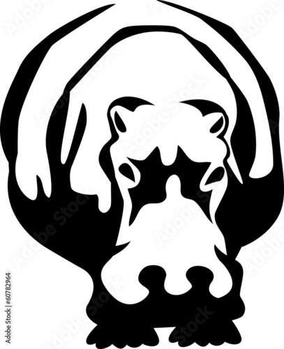 stylized hippopotamus