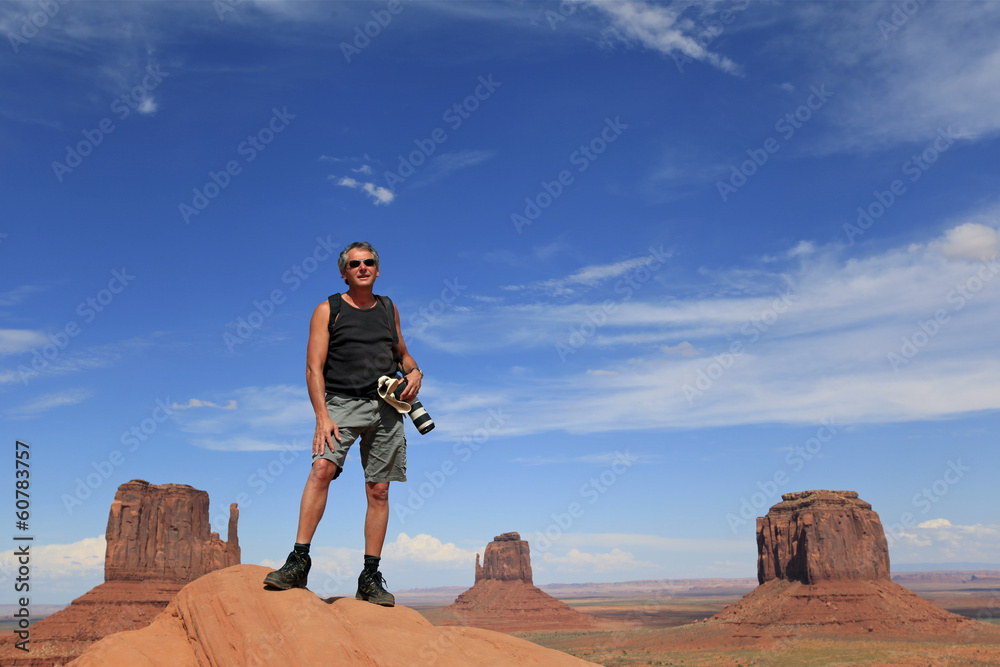 Homme à Monument Valley, Arizona