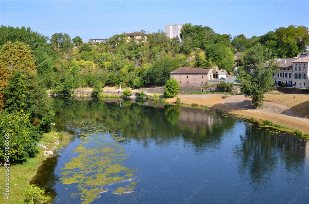 River Tarn of Gaillac in France