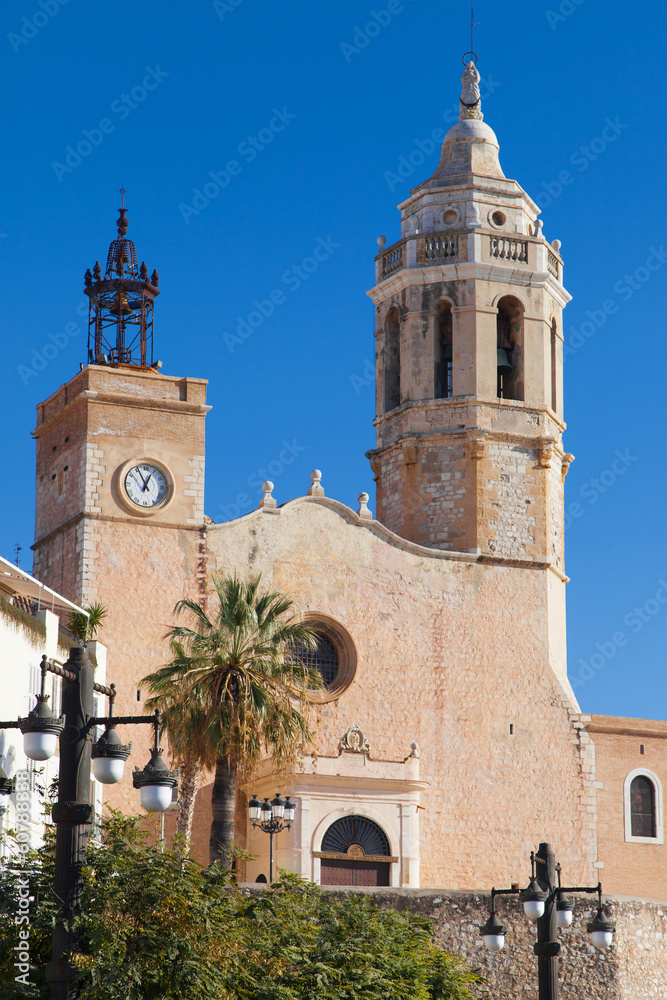 Church Sant Bartomeu i Santa Tecla in Sitges