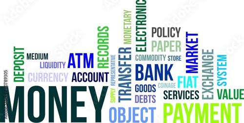 word cloud - money