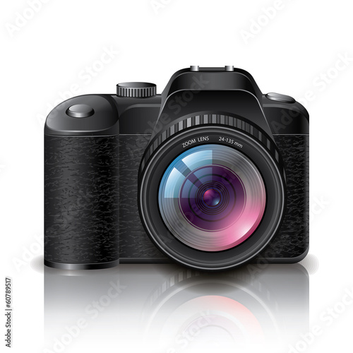 Digital photo camera vector illustration