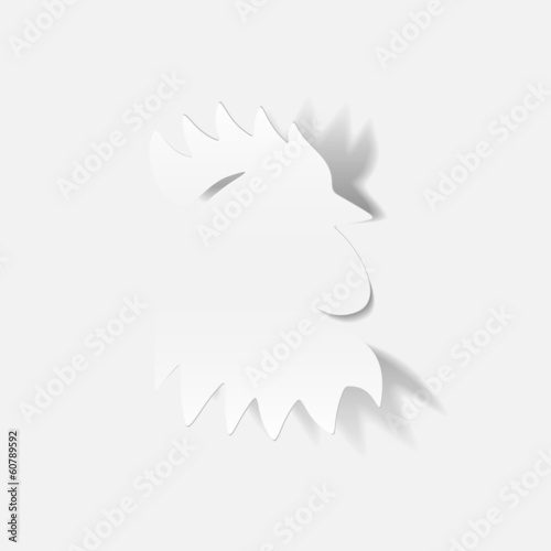 realistic design element: cock