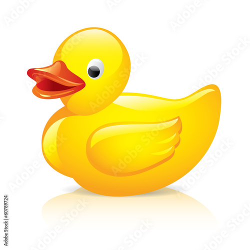 Rubber duck vector illustration