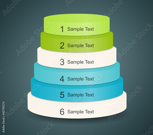 Modern vector info graphic for business project